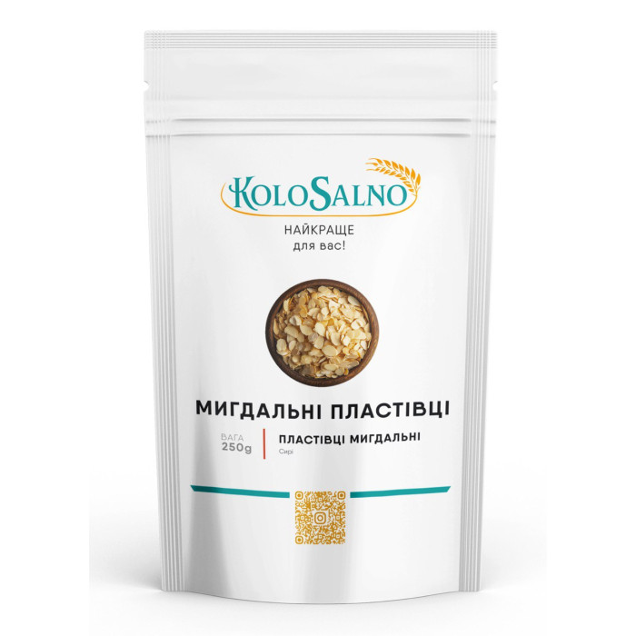 Миндаль бланшированный, хлопья 250 г